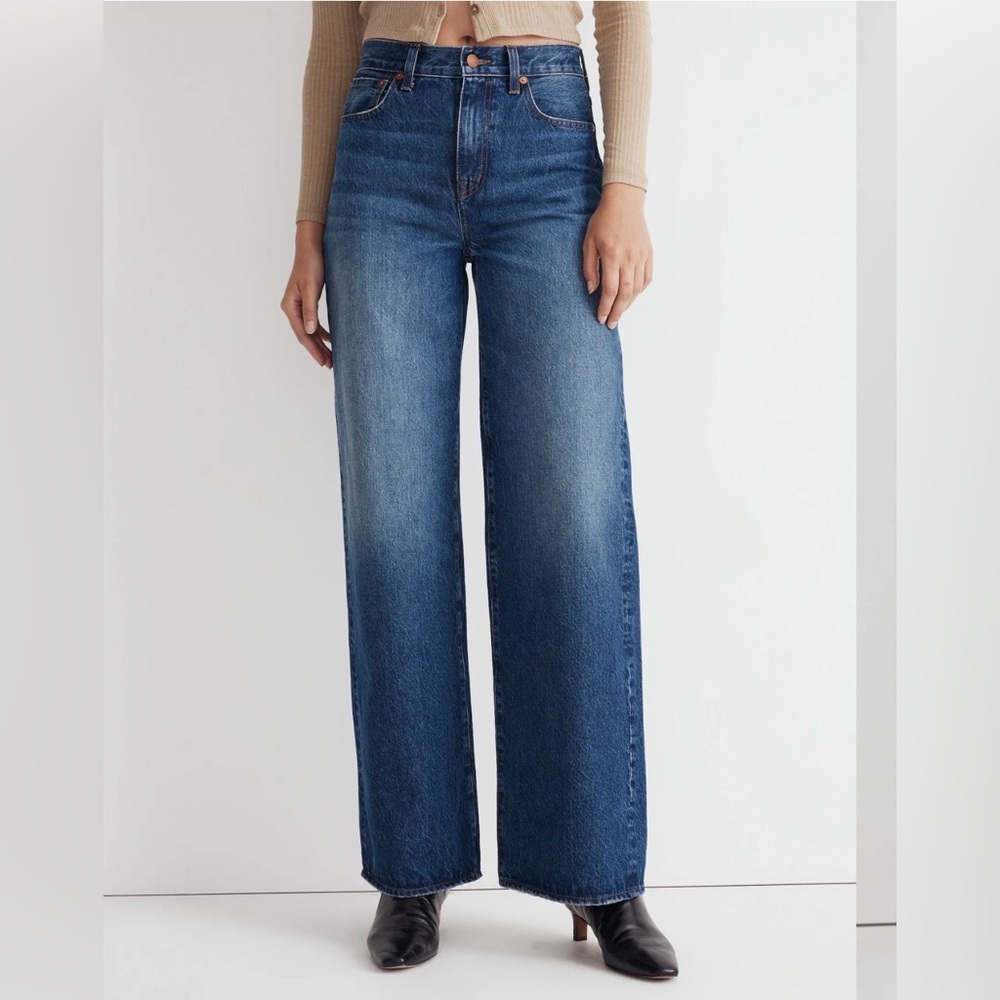 Madewell Petite Superwide-Leg Jeans Sz 28P